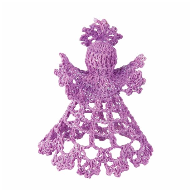 OKRASEK ZA JELKO GLOSSTYLE ČIPKA ANGEL, ZVONČEK ALI ZVEZDA SORTIRANO 10 CM