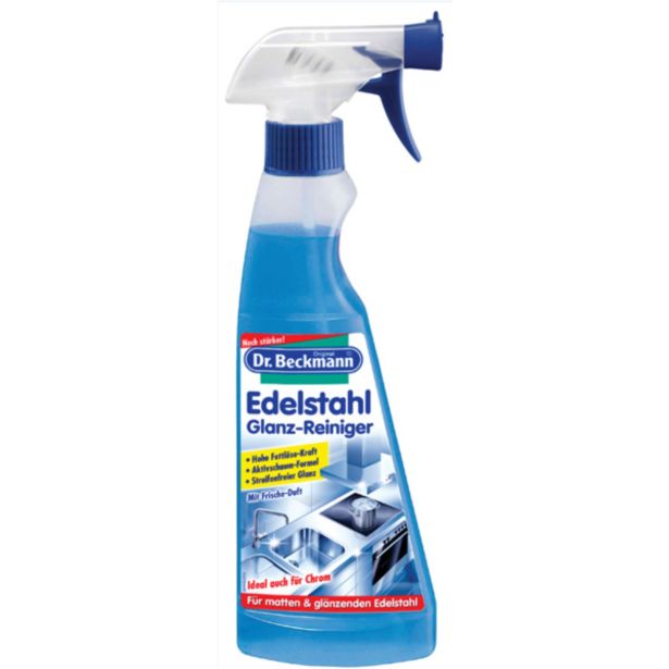 ČISTILO ZA POSODO DR. BECKMANN ČISTILO ZA NERJ. JEKLO SPRAY 250 ML
