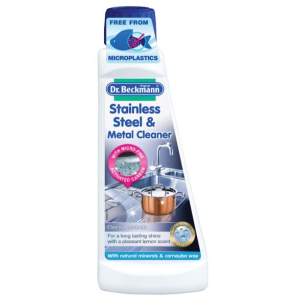 ČISTILO ZA POSODO DR. BECKMANN KREMNO ZA NERJAVEČE JEKLO 250 ML
