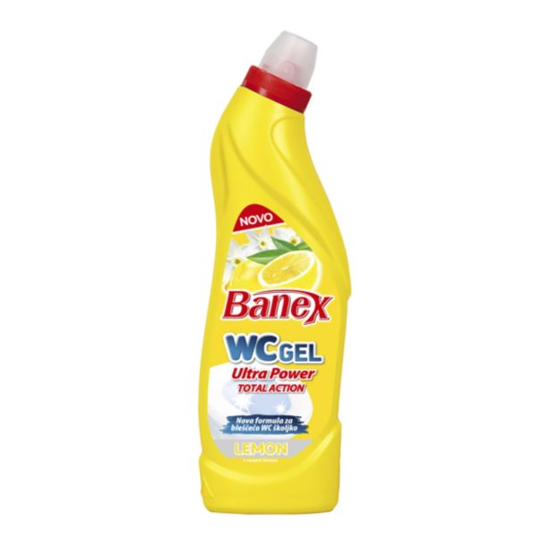 ČISTILO ZA WC, KOPALNICO BANEX WC GEL POWER TOTAL ACTION 750 ML