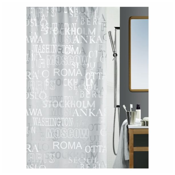 PVC KOPALNIŠKA ZAVESA SPIRELLA CITIES 180X200 CM