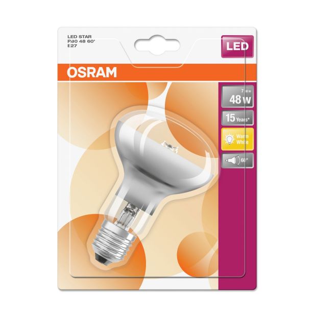 LED ŽARNICA E27 RETROFIT CL R80 RE 46 36° 7W/827 240V REFLEKTA BL/1