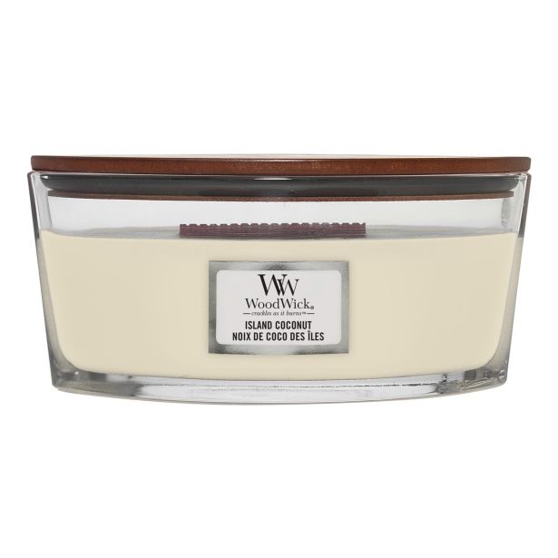 SVEČA V KOZARCU WOODWICK CLASSIC ELIPSE ISLAND COCONUT