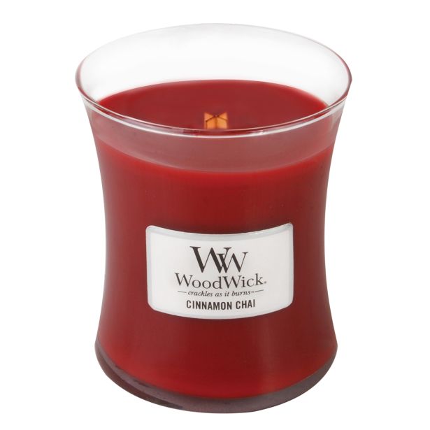 SVEČA V KOZARCU WOODWICK CLASSIC MEDIUM CINNAMON CHAI