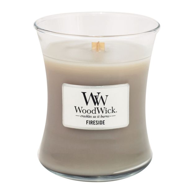 SVEČA V KOZARCU WOODWICK CLASSIC MEDIUM FIRESIDE