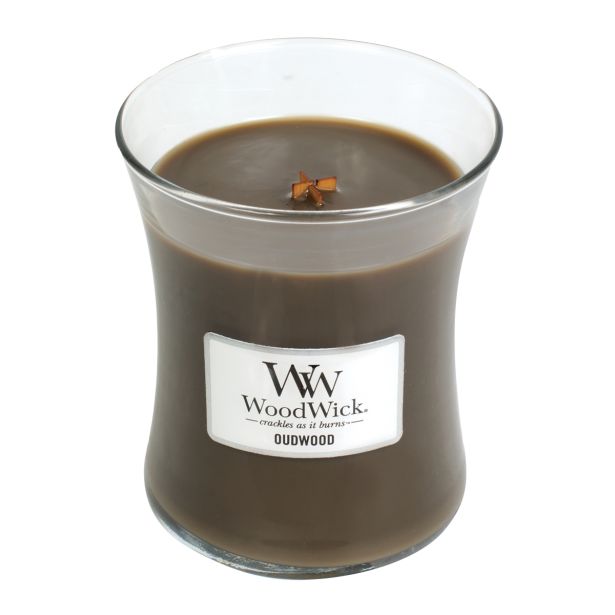 SVEČA V KOZARCU WOODWICK CLASSIC MEDIUM OUDWOOD
