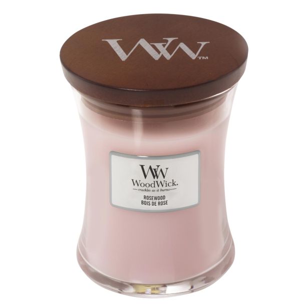 SVEČA V KOZARCU WOODWICK CLASSIC MEDIUM ROSEWOOD