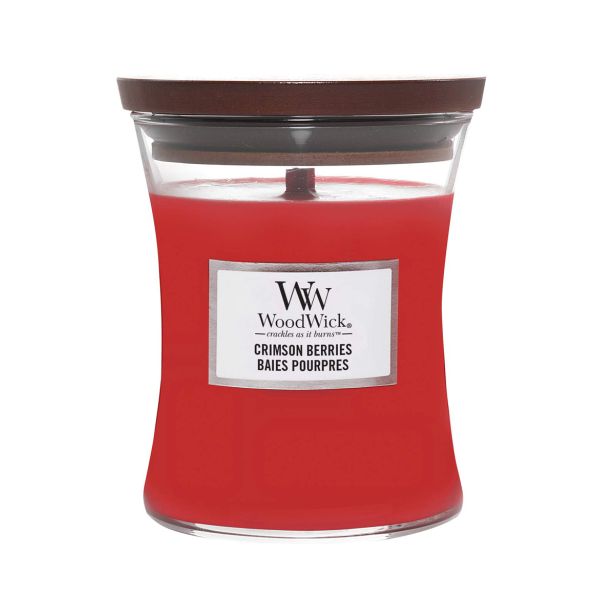 SVEČA V KOZARCU WOODWICK CLASSIC MEDIUM CRIMSON BERRIES