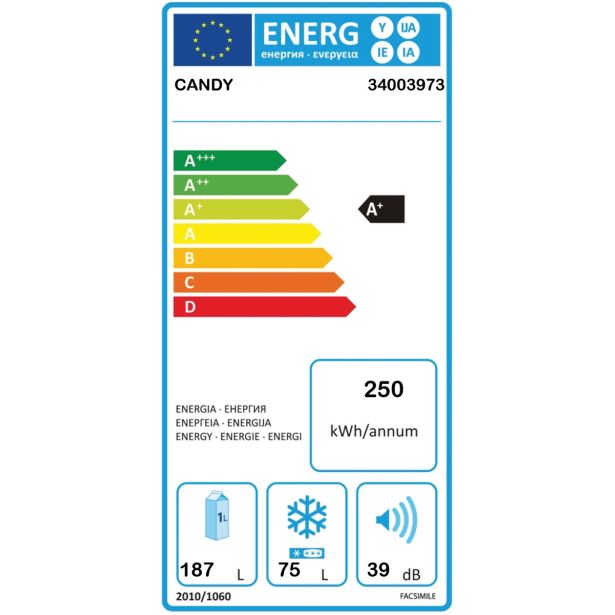 HLADILNIK IN ZAMRZOVALNIK CANDY CMCL 5172 W