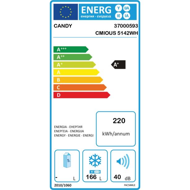 ZAMRZOVALNA OMARA CANDY CMIOUS 5142 WH