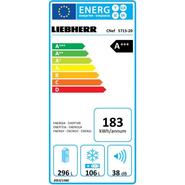 HLADILNIK IN ZAMRZOVALNIK LIEBHERR CNEF 5715
