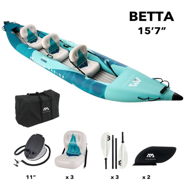 ČOLN AQUA MARINA KAJAK BETTA-475 MODRA, 475 X 80 CM