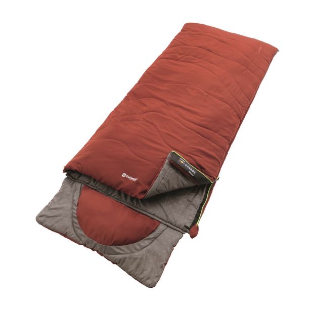 SPALNA VREČA OUTWELL CONTOUR OCHRE RED 225X90 CM, RDEČA