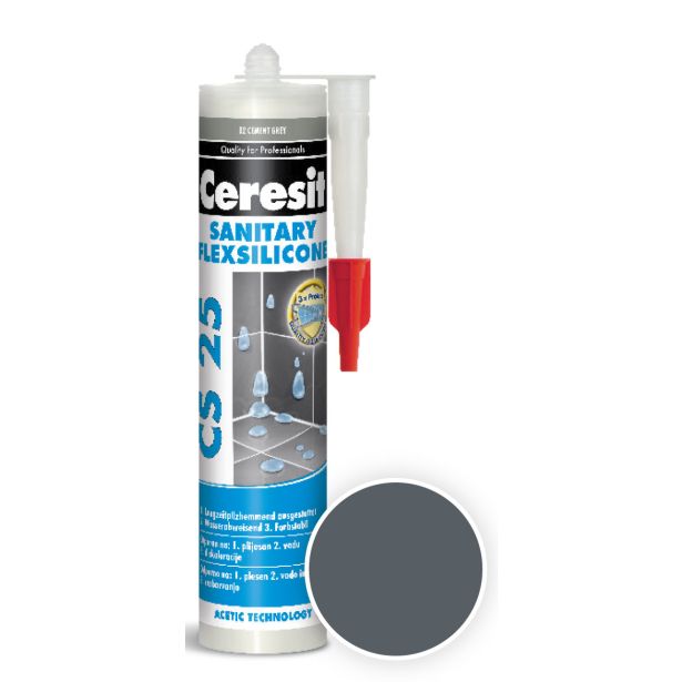 SILIKONSKA TESNILNA MASA HENKEL ACB CERESIT CS 25 16 GRAPHITE 300 ML