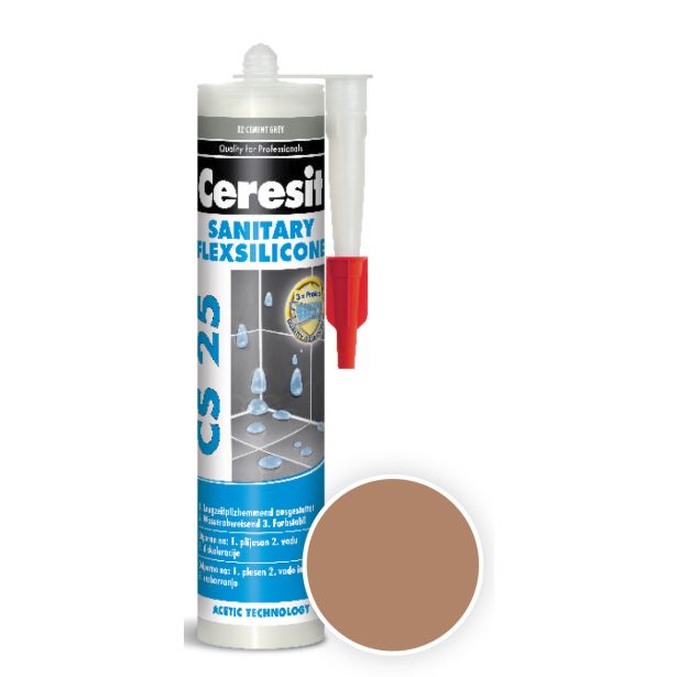 SILIKONSKA TESNILNA MASA HENKEL ACB CERESIT CS 25 47 SIENNA 280 ML