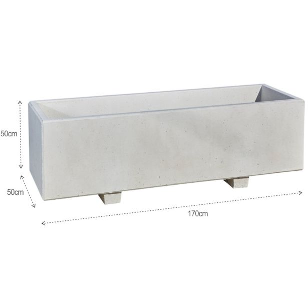 BETONSKI IZDELEK KOGRAD CVETL. KORITO 170X50X50 RELIEF 84 GRANIT GLADKO