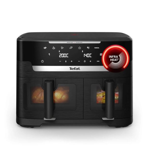 CVRTNIK NA VROČI ZRAK TEFAL INFRA EVER FRY DUAL EY9478E0