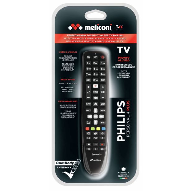 DALJINSKI UPRAVLJALNIK MELICONI GUMBODY PERSONAL 4+ PHILIPS