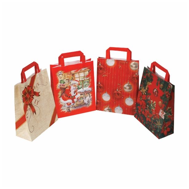 DARILNA VREČKA EKO B - NL S PAPIRNATIM ROČAJEM