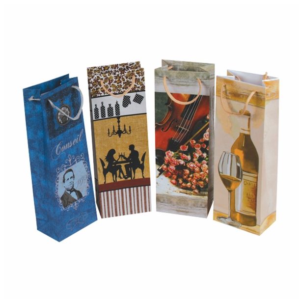 DARILNA VREČKA EKO ART A, STEKLENICA 123X78X362 MM