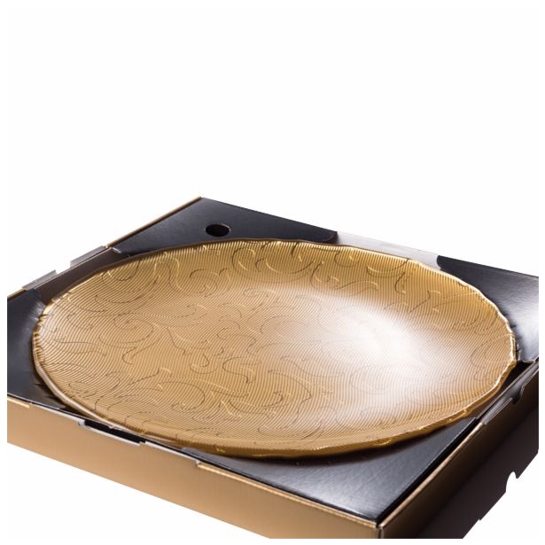 STEKLENI KROŽNIK FLORAL