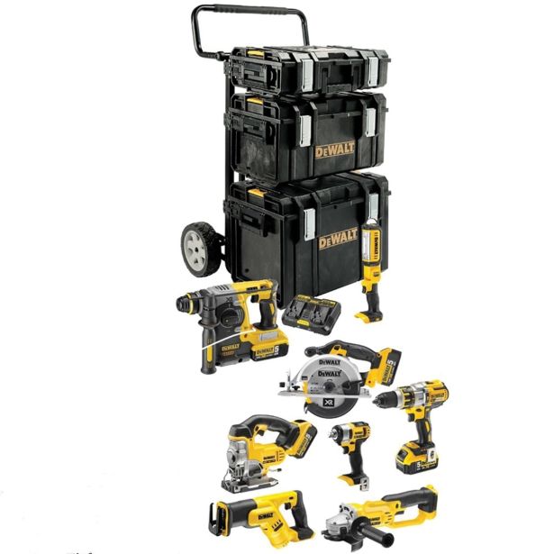 8-DELNI AKUMULATORSKI SET S KOVČKI & VOZIČKOM DEWALT DCK892M4