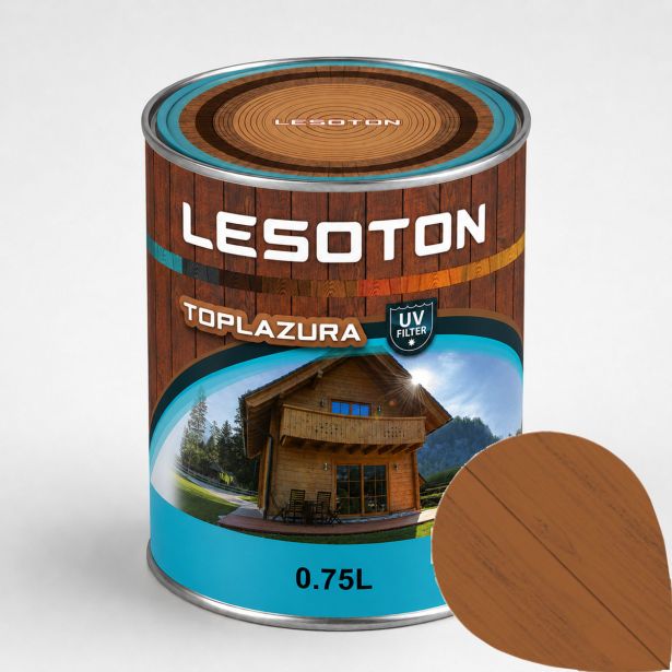 DEBELOSLOJNI PREMAZ LESOTON 0.75 L TOPLAZURA 06 HRAST HRAST