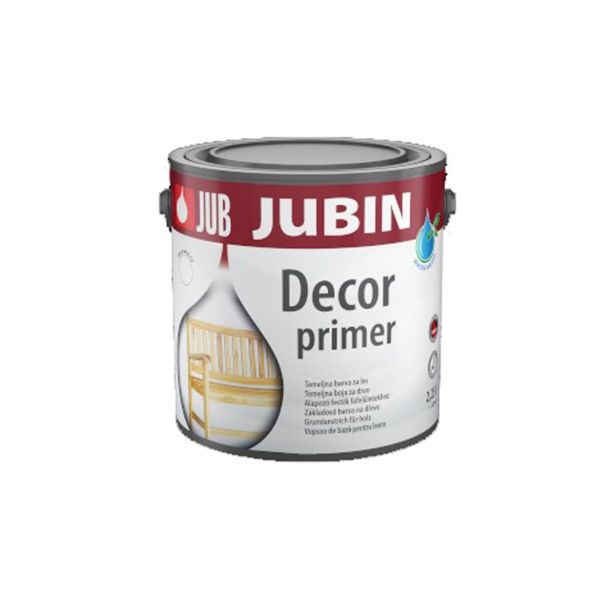NOTRANJA DEKORATIVNA BARVA JUB  DECOR PRIMER BELI 0,75L