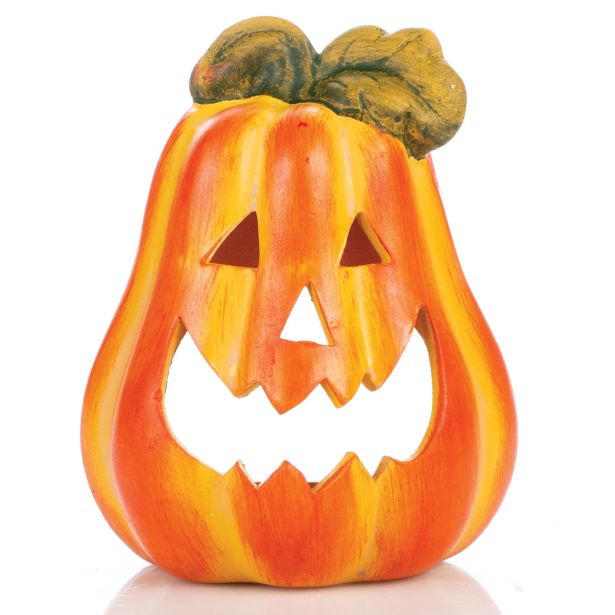 VSE ZA NOČ ČAROVNIC GLOSSTYLE BUČA FI 9 CM KERAMIČNA ZA ČAJNO SVEČKO