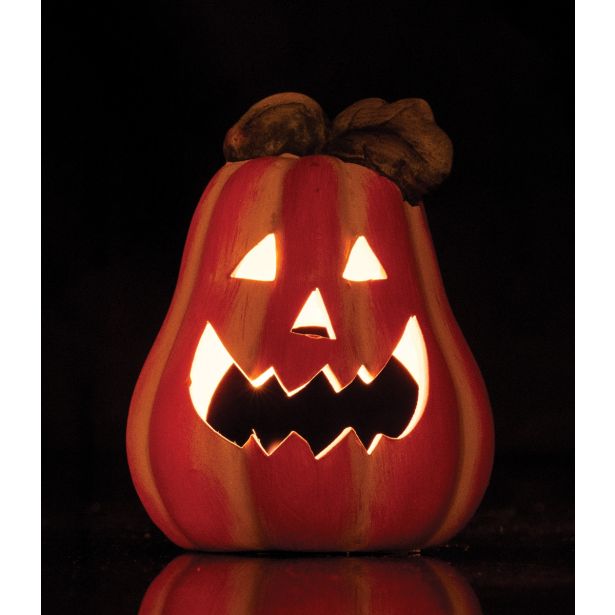 VSE ZA NOČ ČAROVNIC GLOSSTYLE BUČA FI 9 CM KERAMIČNA ZA ČAJNO SVEČKO