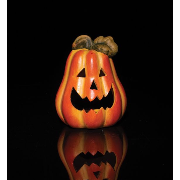 VSE ZA NOČ ČAROVNIC GLOSSTYLE BUČA FI 9 CM KERAMIČNA ZA ČAJNO SVEČKO