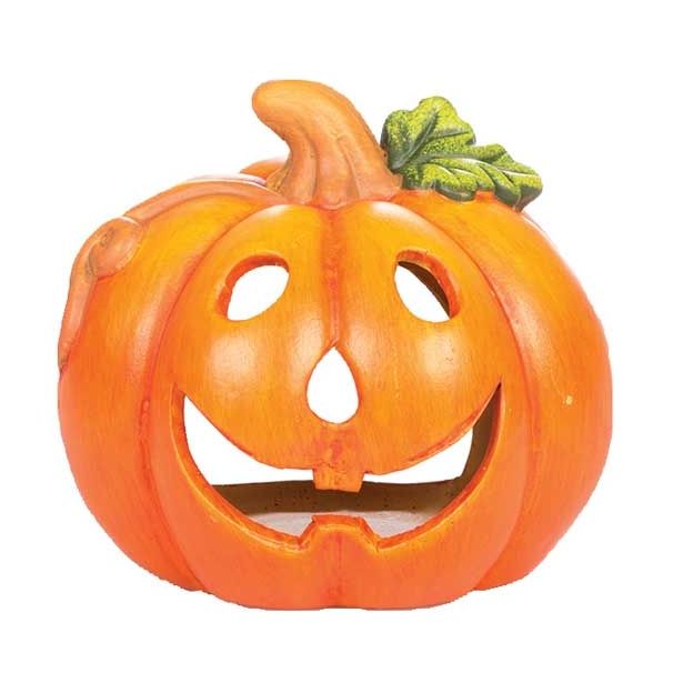 DEKOR.ZA NOČ ČAROVNIC GLOSSTYLE BUČA KERAMIČNA 11 CM PREMERA