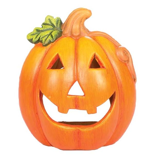 DEKOR.ZA NOČ ČAROVNIC GLOSSTYLE BUČA KERAMIČNA 11 CM PREMERA