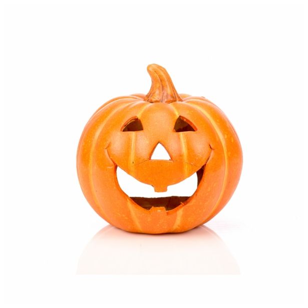 DEKOR.ZA NOČ ČAROVNIC GLOSSTYLE BUČA KERAMIČNA 14 CM