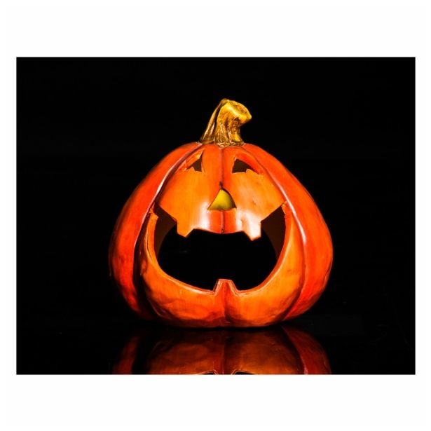 DEKOR.ZA NOČ ČAROVNIC GLOSSTYLE BUČA KERAMIČNA 14 CM