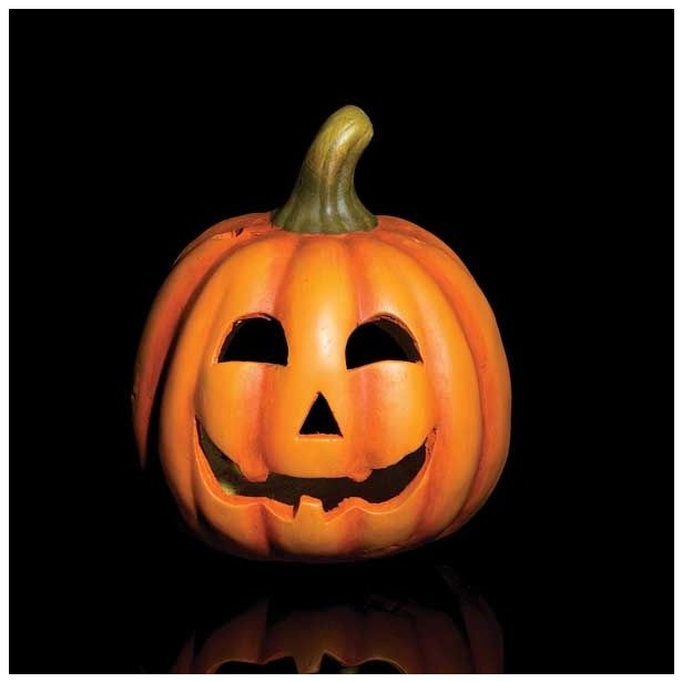 DEKOR.ZA NOČ ČAROVNIC GLOSSTYLE BUČA KERAMIČNA 19 CM PREMERA