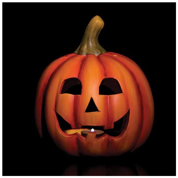 DEKOR.ZA NOČ ČAROVNIC GLOSSTYLE BUČA KERAMIČNA 19 CM PREMERA