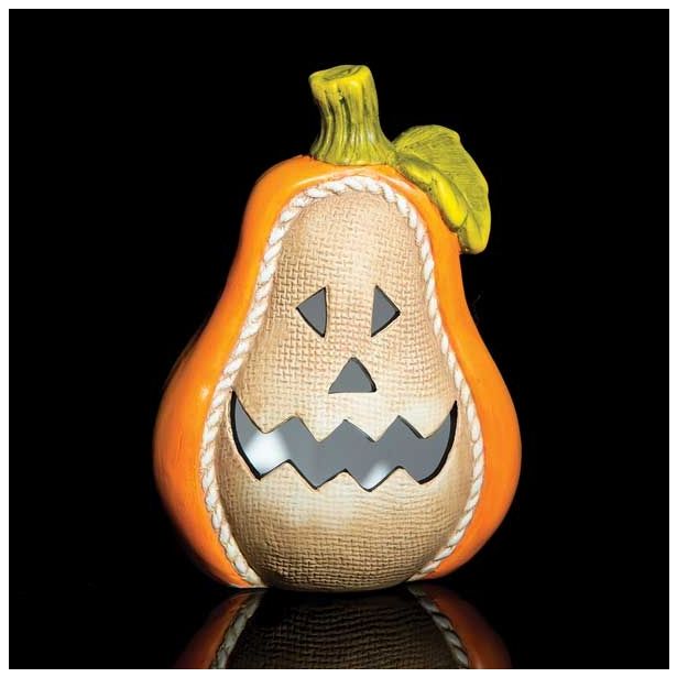 VSE ZA NOČ ČAROVNIC GLOSSTYLE BUČA KERAMIČNA 21 CM VIŠI NE Z LED LUČKO