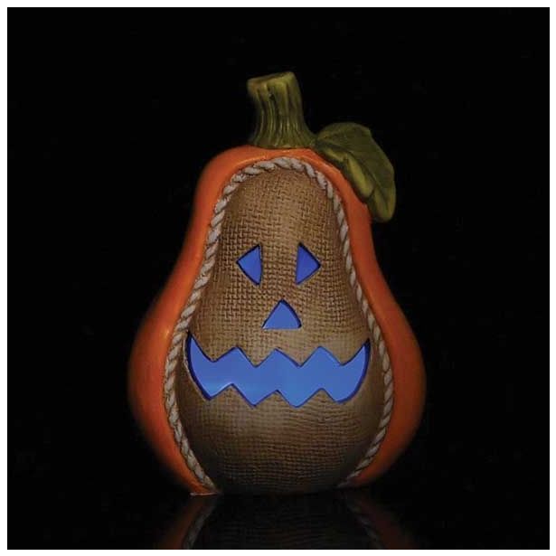 VSE ZA NOČ ČAROVNIC GLOSSTYLE BUČA KERAMIČNA 21 CM VIŠI NE Z LED LUČKO