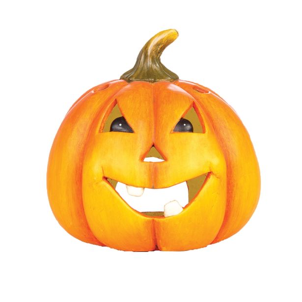 DEKOR.ZA NOČ ČAROVNIC GLOSSTYLE BUČA KERAMIČNA MGO 29 CM PREMERA