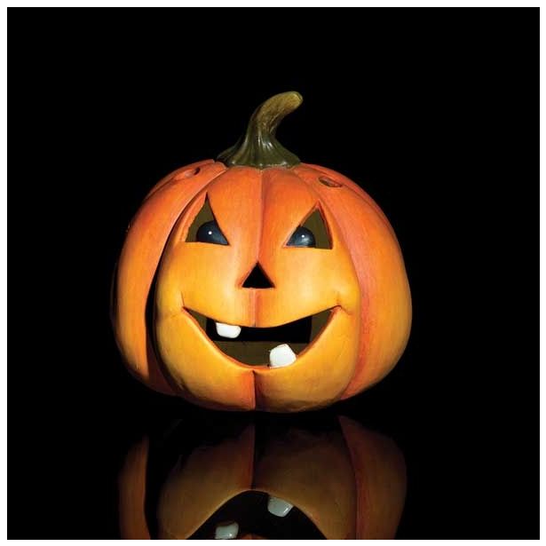 DEKOR.ZA NOČ ČAROVNIC GLOSSTYLE BUČA KERAMIČNA MGO 29 CM PREMERA