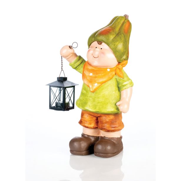 JESENSKA FIGURA GLOSSTYLE DEKLICA/DEČEK 39 CM S SVETILKO SORTIRANO