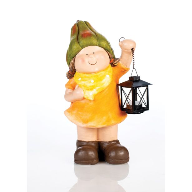 JESENSKA FIGURA GLOSSTYLE DEKLICA/DEČEK 39 CM S SVETILKO SORTIRANO