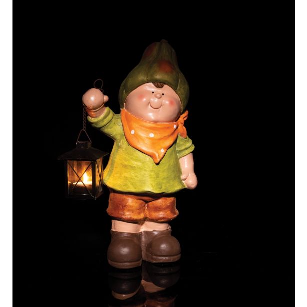 JESENSKA FIGURA GLOSSTYLE DEKLICA/DEČEK 39 CM S SVETILKO SORTIRANO