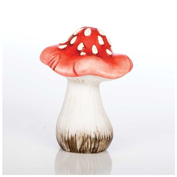 DEKOR.ZA NOČ ČAROVNIC GLOSSTYLE GOBA KERAMIČNA 15 CM