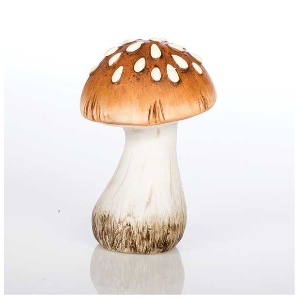 DEKOR.ZA NOČ ČAROVNIC GLOSSTYLE GOBA KERAMIČNA 15 CM