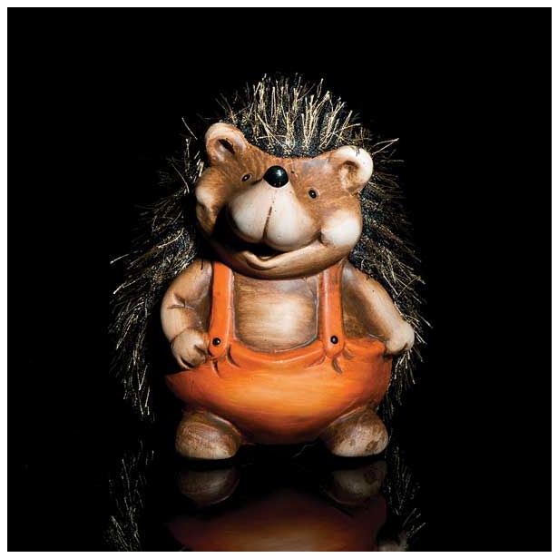 DEKOR.ZA NOČ ČAROVNIC GLOSSTYLE JEŽ HRANILNIK 16 CM KERAMIČNI