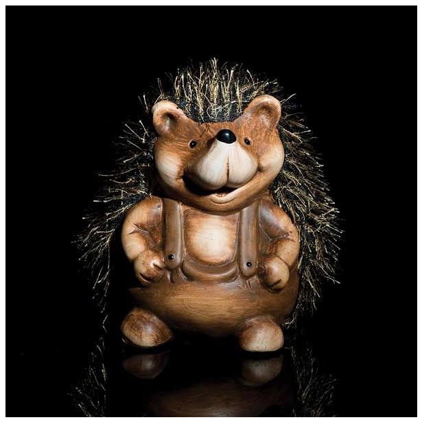 DEKOR.ZA NOČ ČAROVNIC GLOSSTYLE JEŽ HRANILNIK 16 CM KERAMIČNI