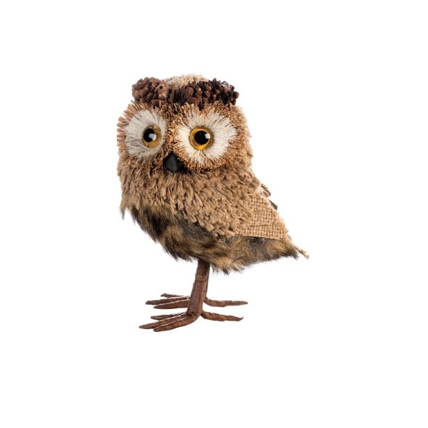 JESENSKA FIGURA GLOSSTYLE SOVA 17 CM RJAVA