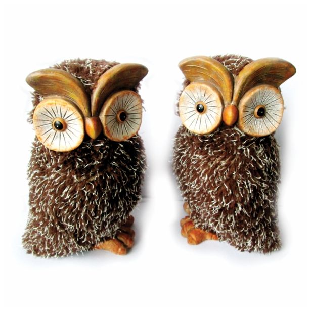 DEKOR.ZA NOČ ČAROVNIC GLOSSTYLE SOVA KERAMIČNA SORTIRANO 12.5X11X21 CM